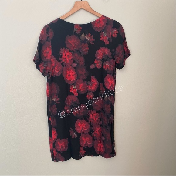 ZIMMERMANN Red Black Floral Mini Shift Dress 0 - Picture 2 of 12